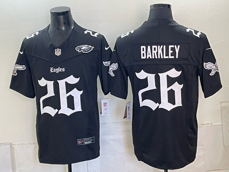 Men 2026 Philadelphia Eagles #26 Barkley black Nike Limited NFL Jersey 102303->philadelphia eagles->NFL Jersey